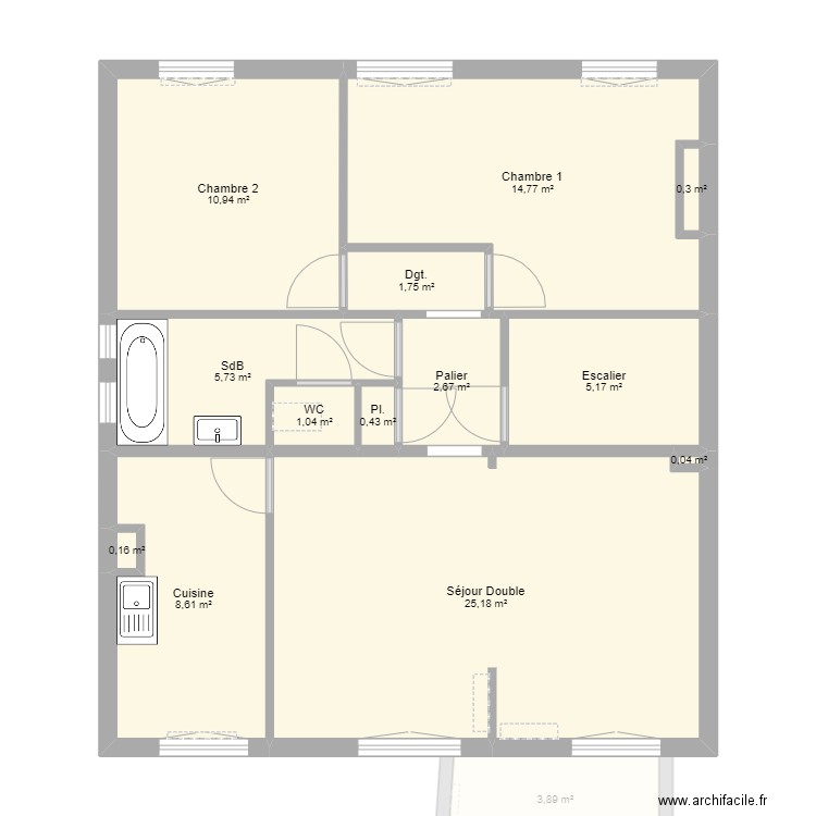 Maison Colombes. Plan de 28 pièces et 153 m2