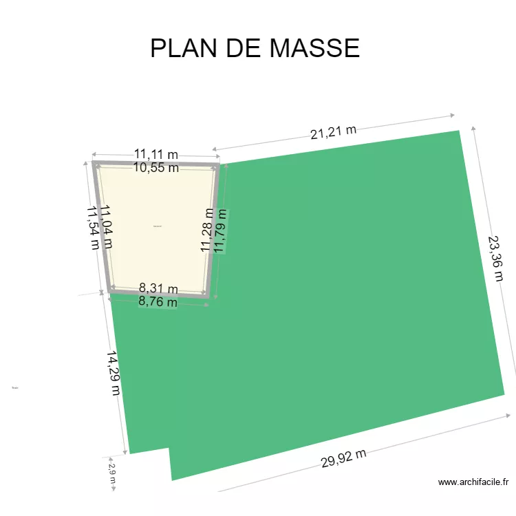 PLAN DE MASSE. Plan de 