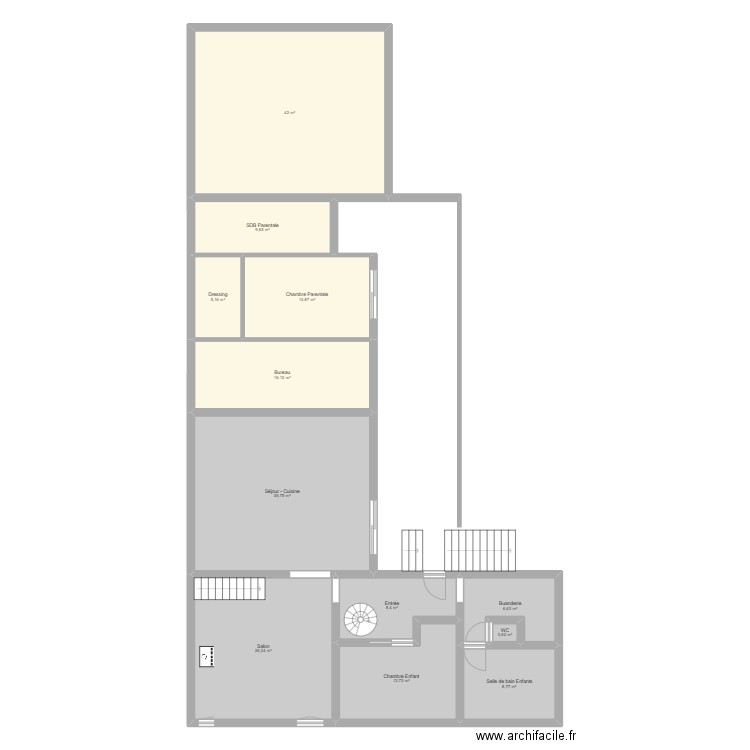 Maison - Plan. Plan de 0 pièce et 0 m2