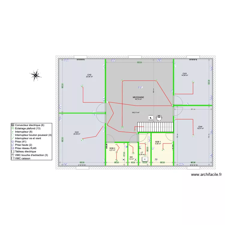 GRANGE R1. Plan de 
