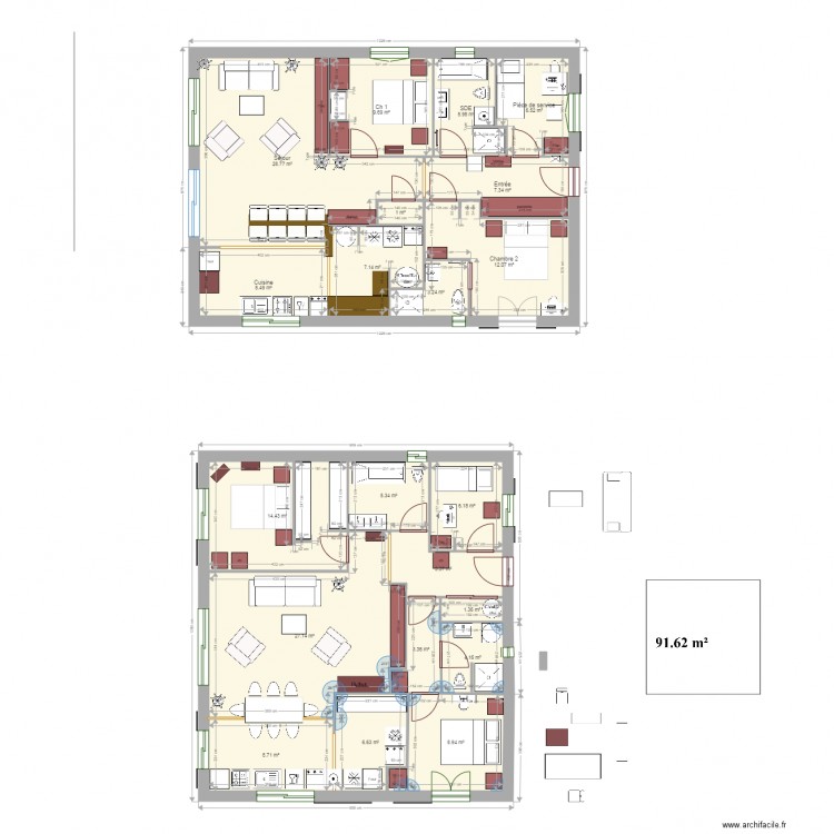 plan Clauses1 bis. Plan de 0 pièce et 0 m2