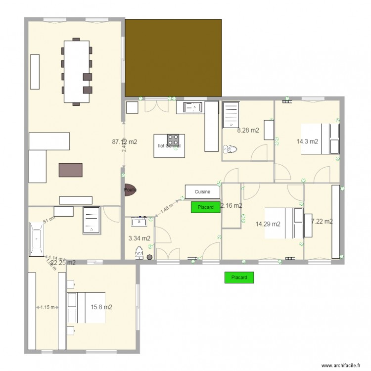 Nouveau projet. Plan de 0 pièce et 0 m2