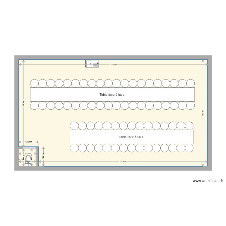 Plan de table. Plan de 0 pièce et 0 m2