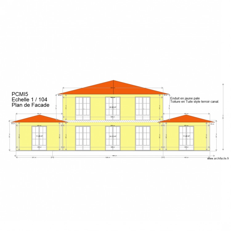 Facade Maison V7. Plan de 0 pièce et 0 m2