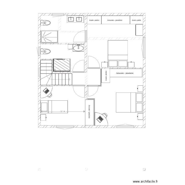 model  danaé. Plan de 0 pièce et 0 m2