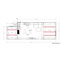 plan chalet 30 m² Fond