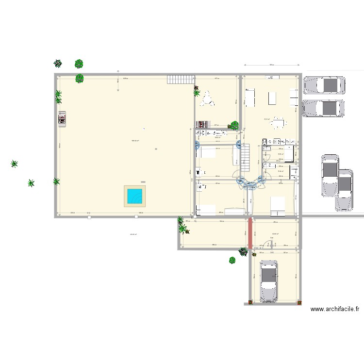 si se hace casa en la planta de arriba. Plan de 0 pièce et 0 m2