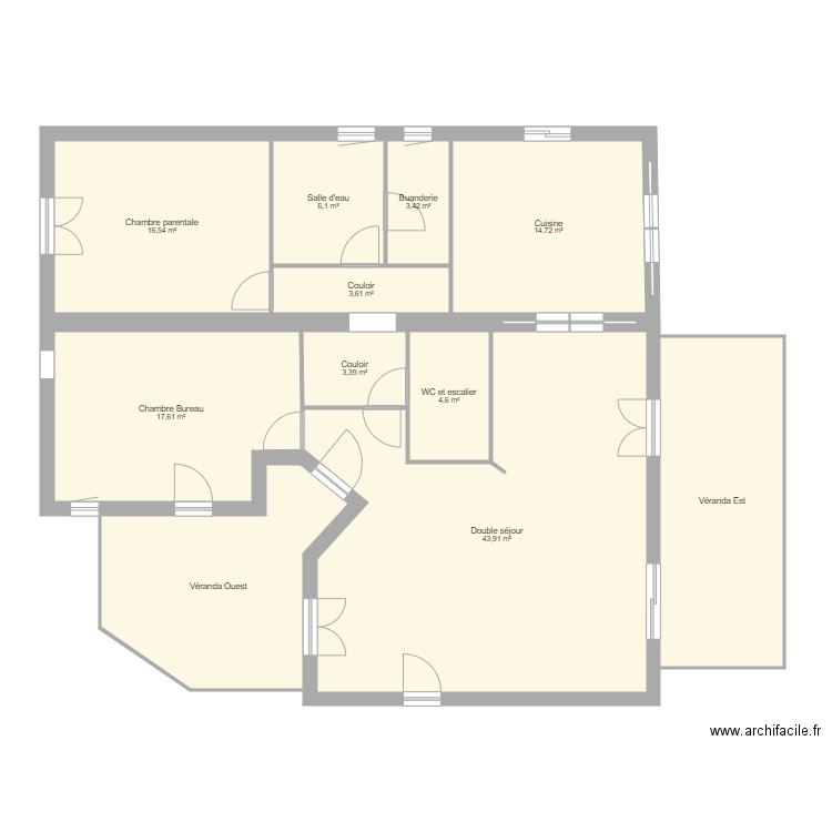 BBA RDC. Plan de 0 pièce et 0 m2