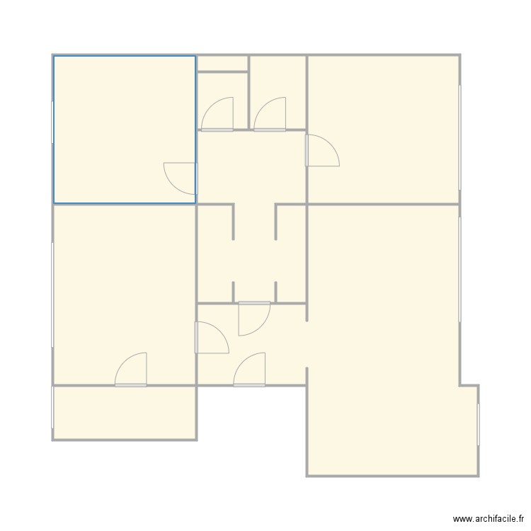 Croquis BABAUD2. Plan de 9 pièces et 55 m2