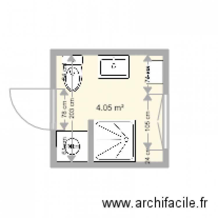 SDB 1. Plan de 0 pièce et 0 m2