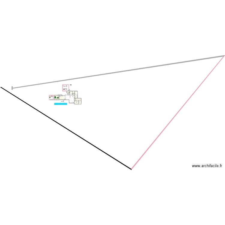 casa triangulo. Plan de 0 pièce et 0 m2