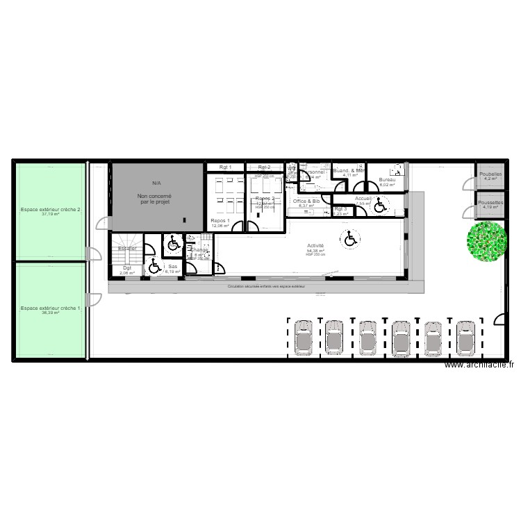 91 Crosne Projet rectif jordan + porte Buand.. Plan de 0 pièce et 0 m2