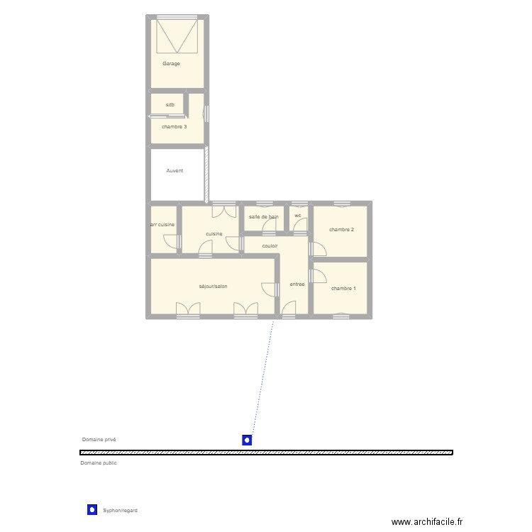 974. Plan de 24 pièces et 213 m2