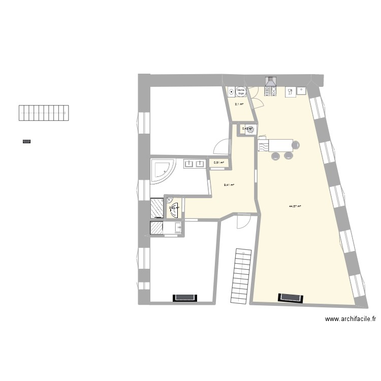 jean jaures. Plan de 0 pièce et 0 m2