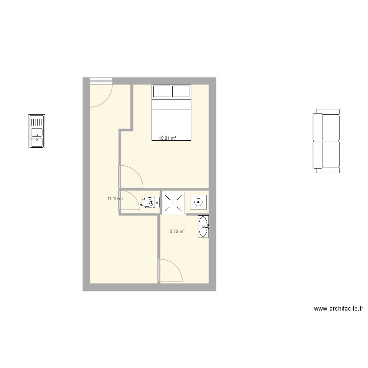 test appart pt st pierre. Plan de 0 pièce et 0 m2