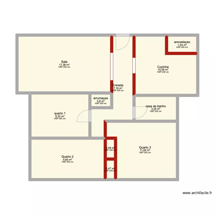 oeiras paredes a tirar. Plan de 