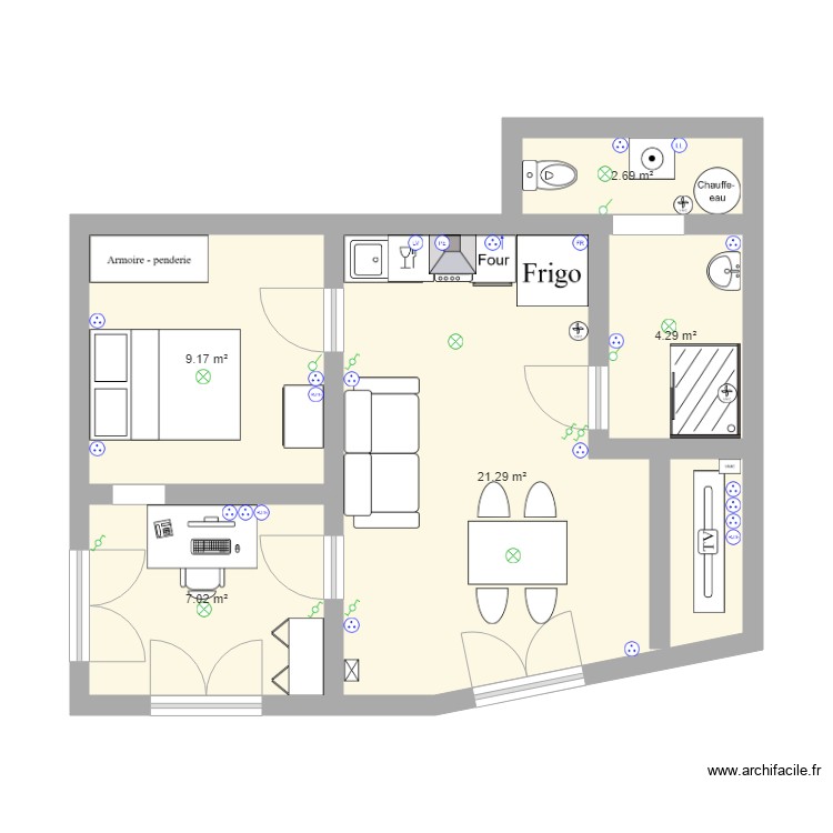 Gite  Leblanc. Plan de 0 pièce et 0 m2