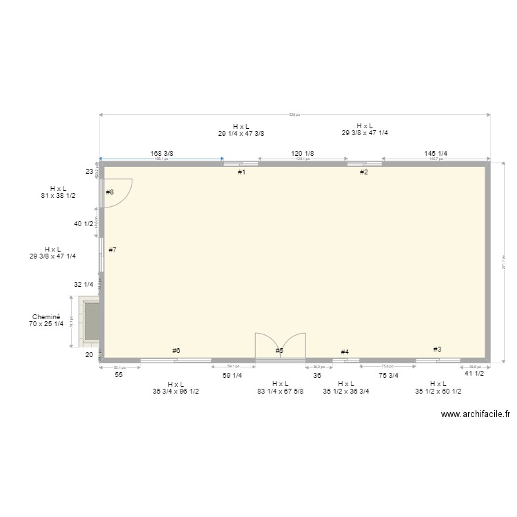 260 10E AV. Plan de 1 pièce et 87 m2