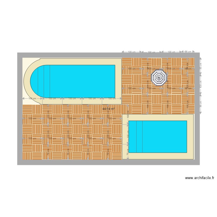 projet piscine. Plan de 0 pièce et 0 m2