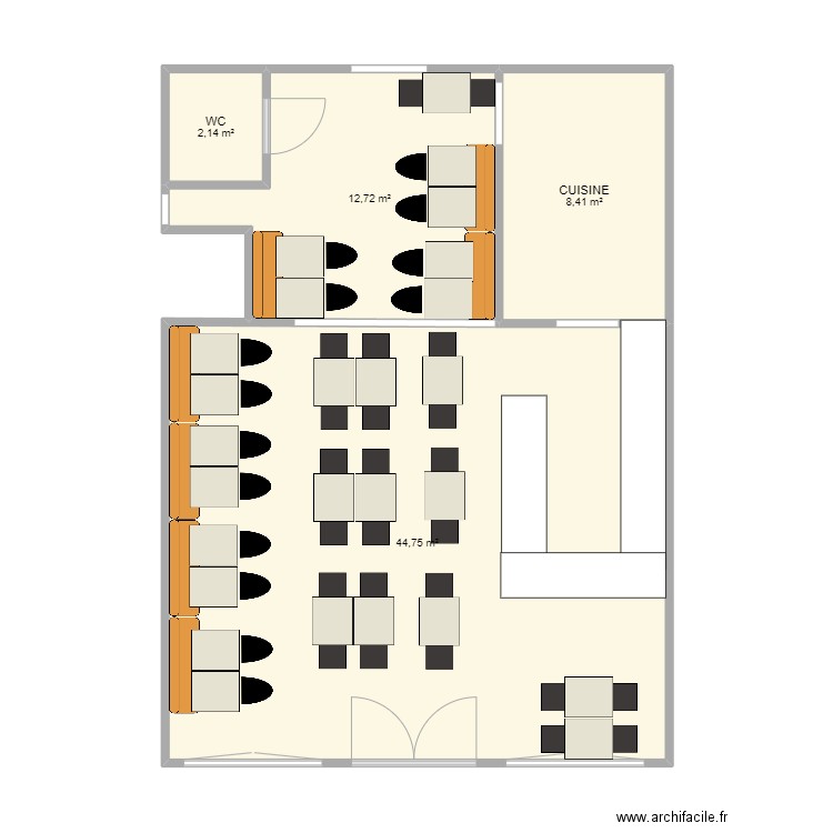 AVARELLO LYON 2. Plan de 4 pièces et 68 m2