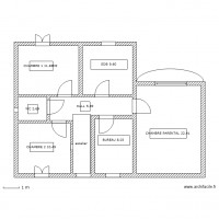 ETAGE MAISON TERRASSE A DROITE 3CHBRES 1 BUREAU