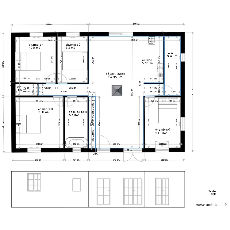 LAETI RDCH A. Plan de 0 pièce et 0 m2