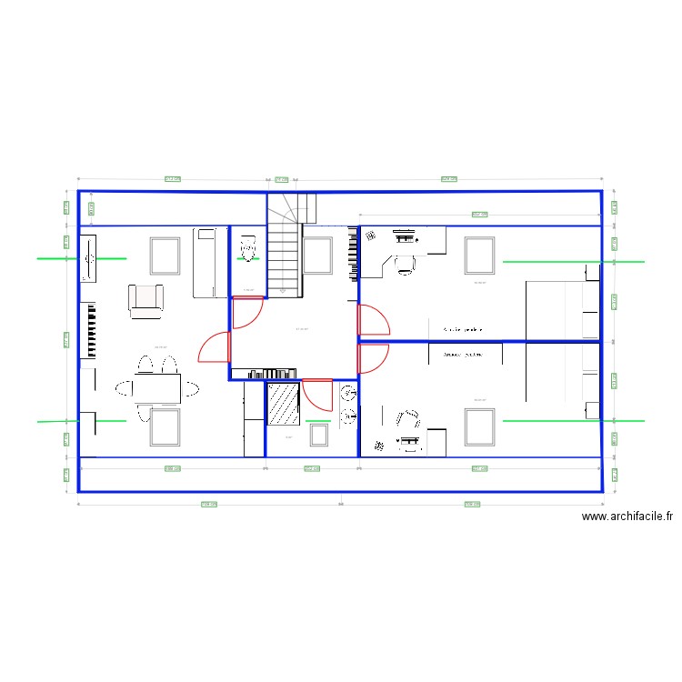 Maison. Plan de 0 pièce et 0 m2