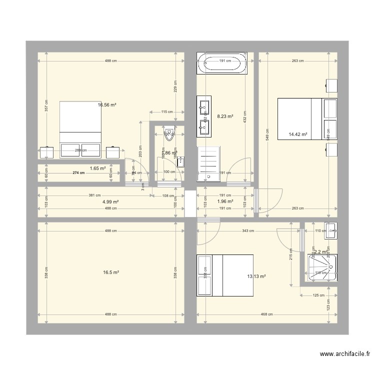 plan Le Vernet 2. Plan de 0 pièce et 0 m2