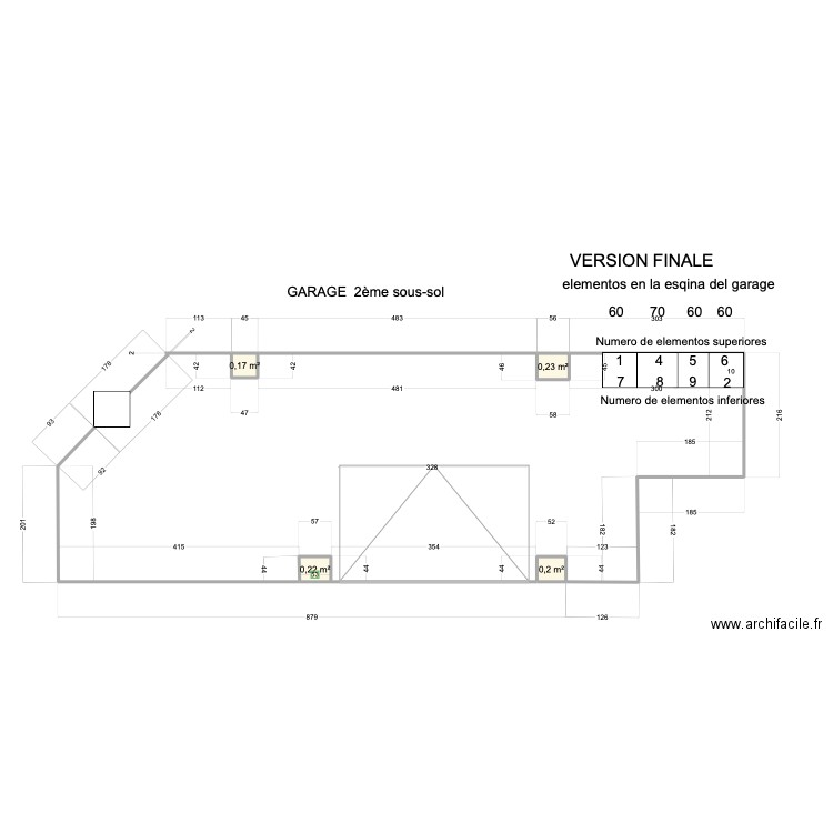 Garage Abedul.version Bloc éléments en angle. Plan de 0 pièce et 0 m2