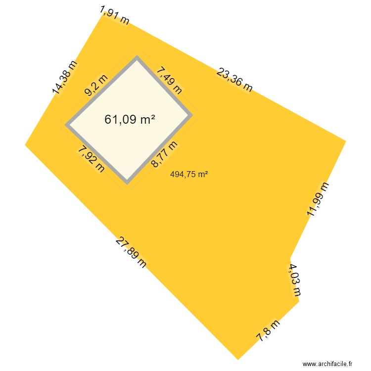 Plan de masse. Plan de 0 pièce et 0 m2