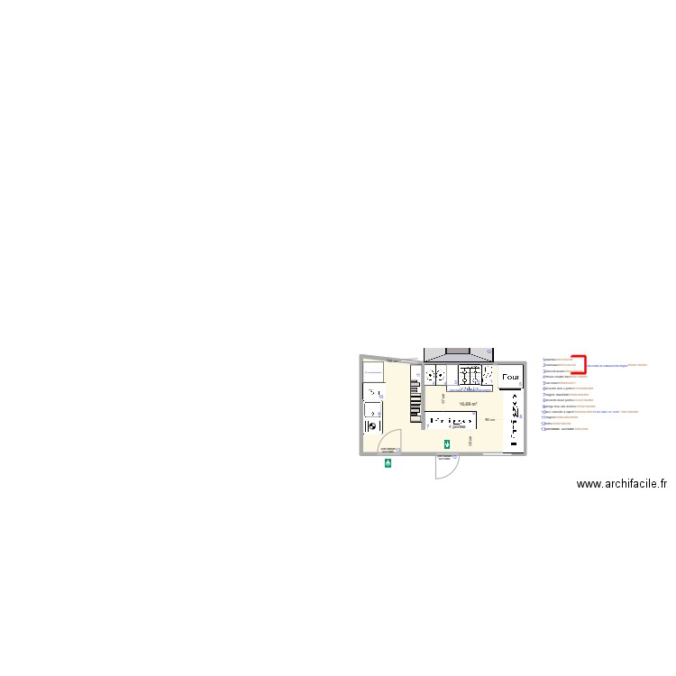 garage Maubeuge 3. Plan de 1 pièce et 17 m2