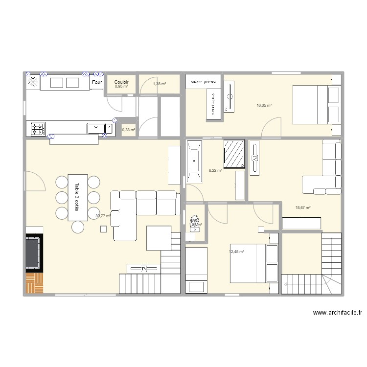 cuisine oissy. Plan de 0 pièce et 0 m2