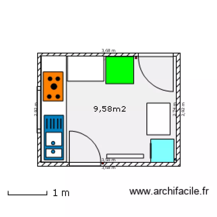 cuisine JL. Plan de 