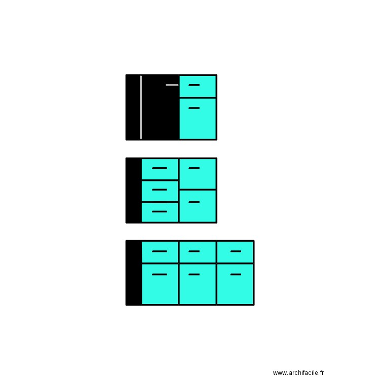 Façade arrière bar LATINO. Plan de 17 pièces et 3 m2