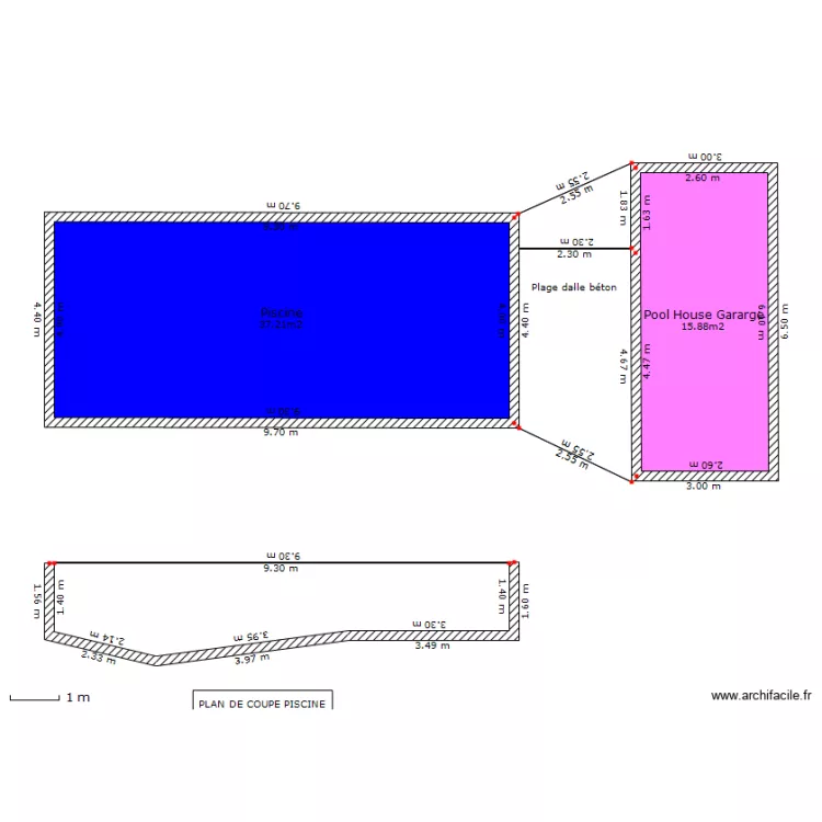 plan construction JFR 2. Plan de 