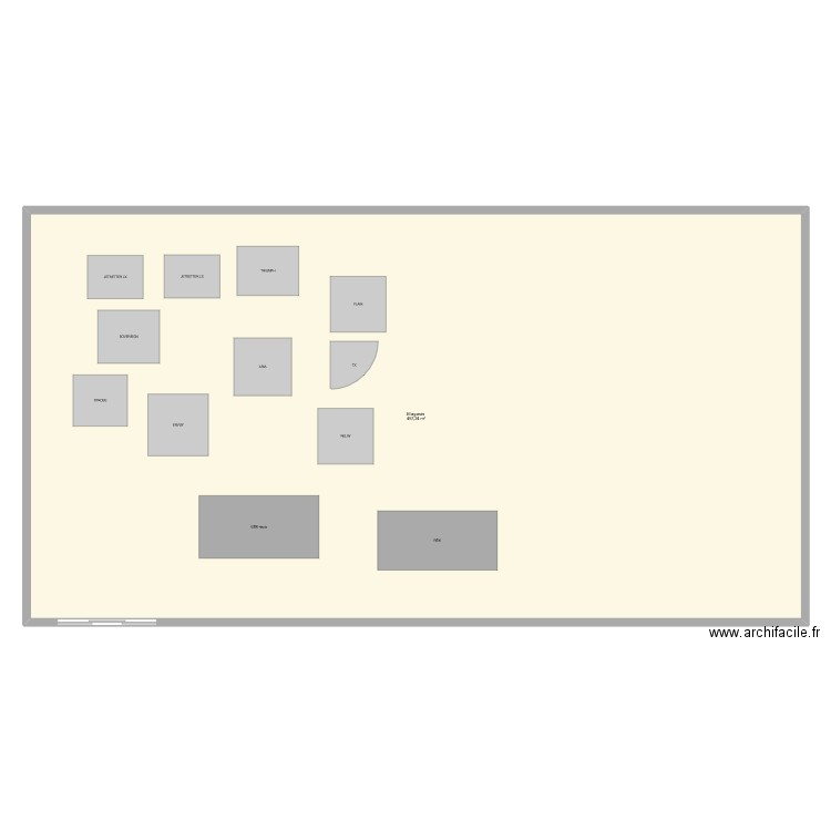 Magasin. Plan de 0 pièce et 0 m2
