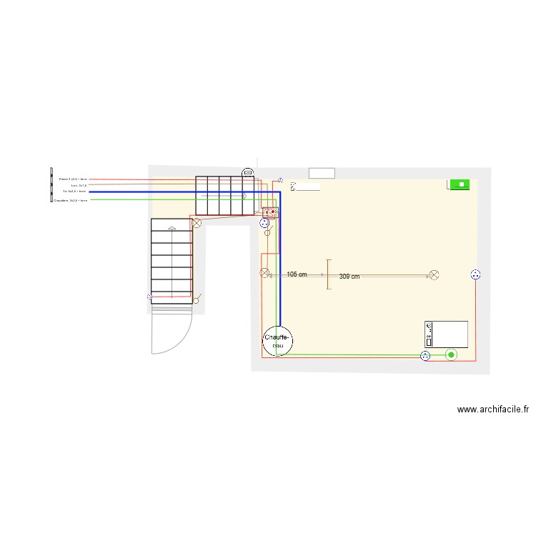 Cave électricité 12 02 19. Plan de 0 pièce et 0 m2