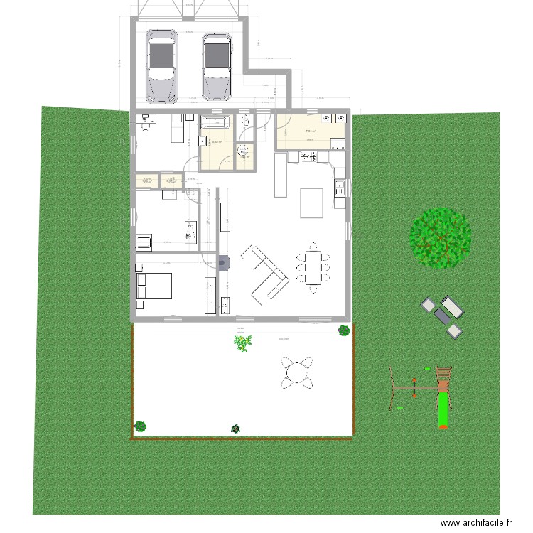 Luc. Plan de 5 pièces et 16 m2