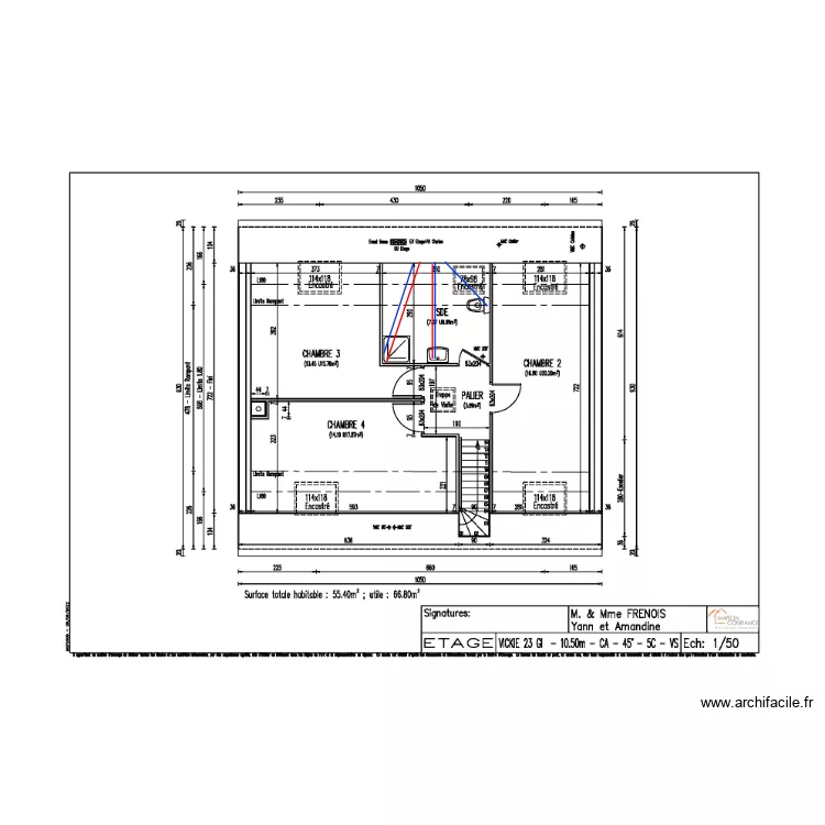 FRENOIS ETAGE HYDRAULIQUE. Plan de 