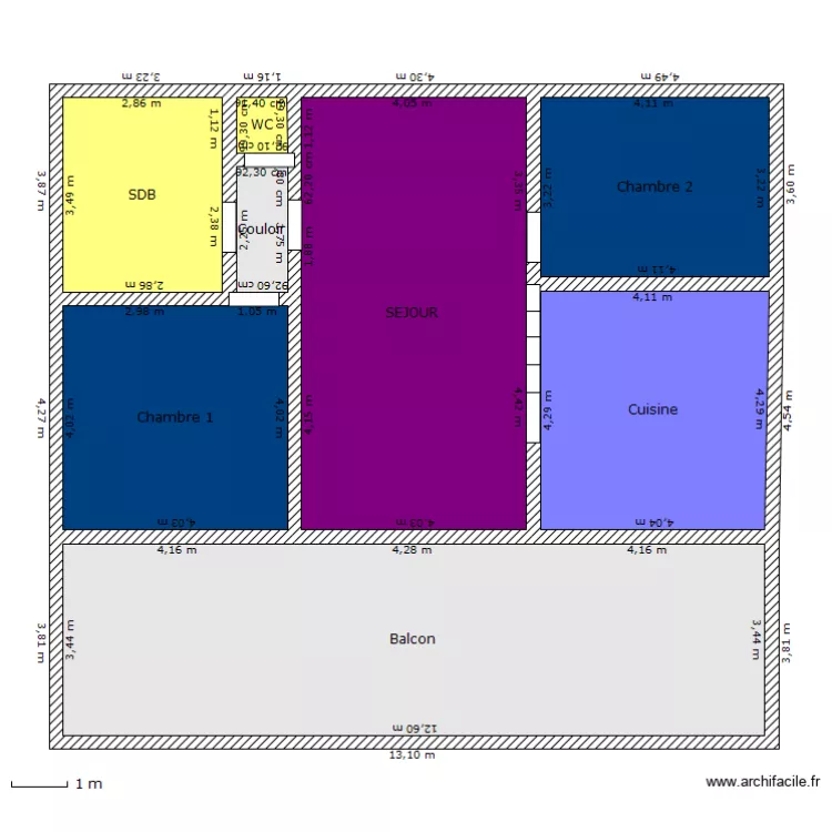 Vauclin-Chalet bois. Plan de 