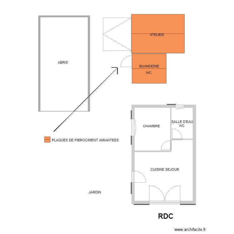 POTIER. Plan de 0 pièce et 0 m2