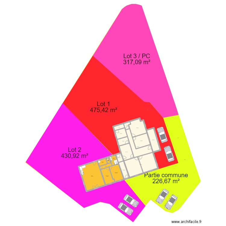 Plan Biga - Invest #2. Plan de 19 pièces et 183 m2