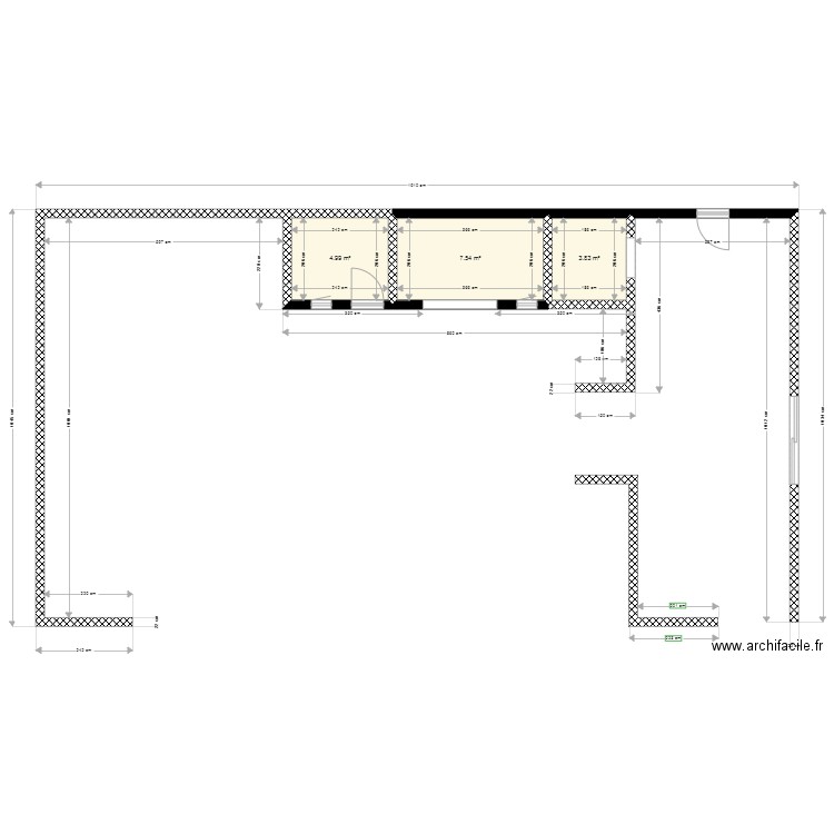 projet edwige local tech et muret. Plan de 0 pièce et 0 m2