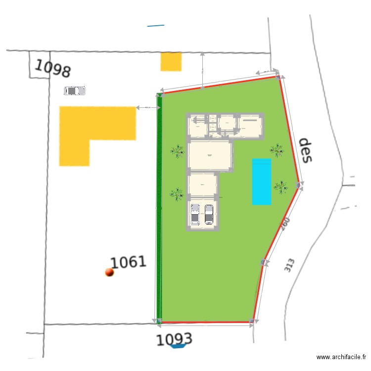 COLLINE. Plan de 9 pièces et 1162 m2