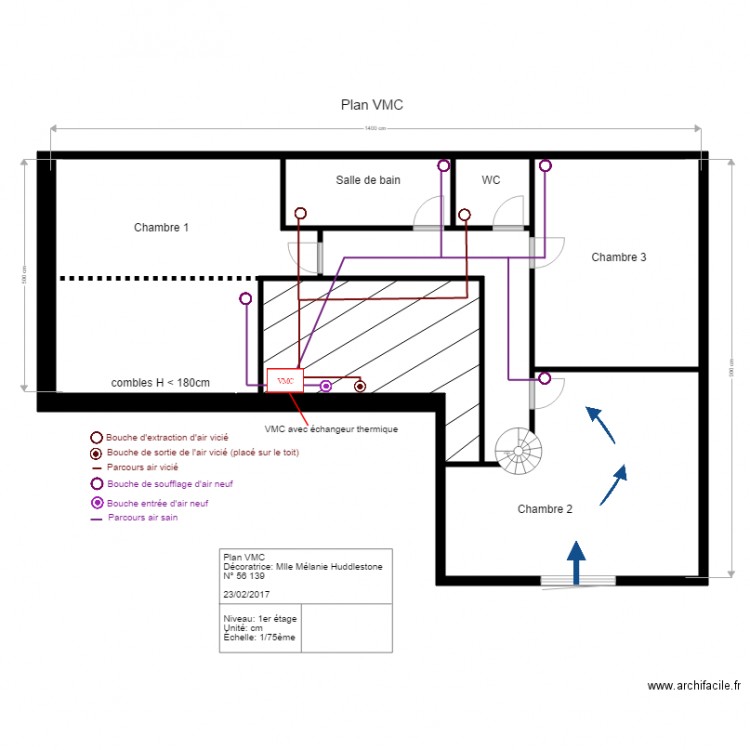 vmc 2nd . Plan de 0 pièce et 0 m2