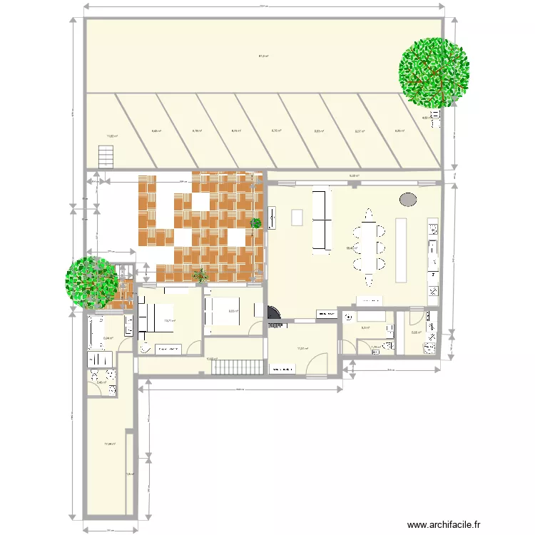 SENEQUE parking. Plan de 