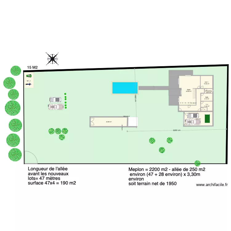 Le Choquel Maison. Plan de 