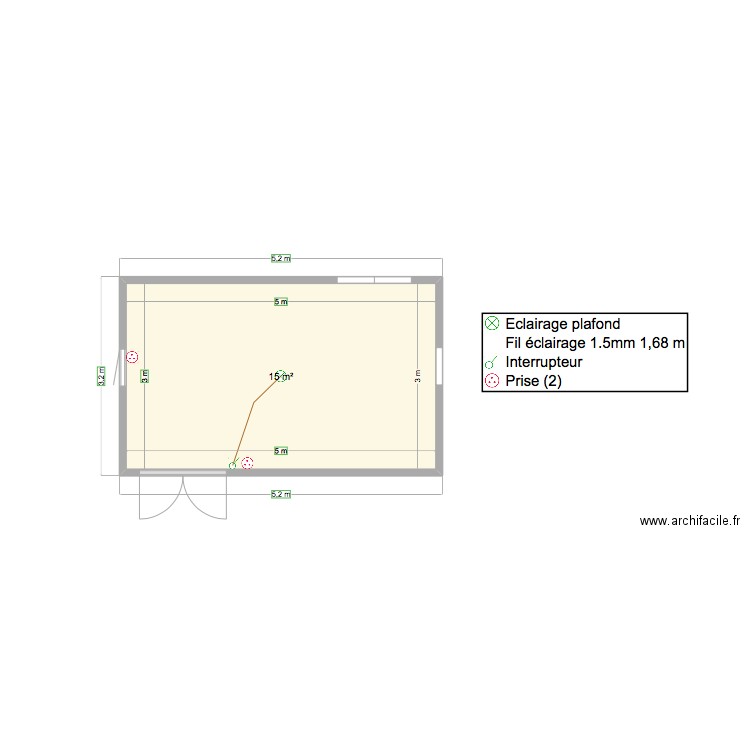 ABRIS DE JARDIN 15M2. Plan de 1 pièce et 15 m2