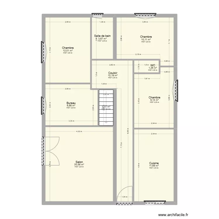 Plan EDL ETA MEILLAN Base. Plan de 10 Pièces et 91 m² Plan EDL ETA MEILLAN Base. Plan de 10 Pièces et 91 m²