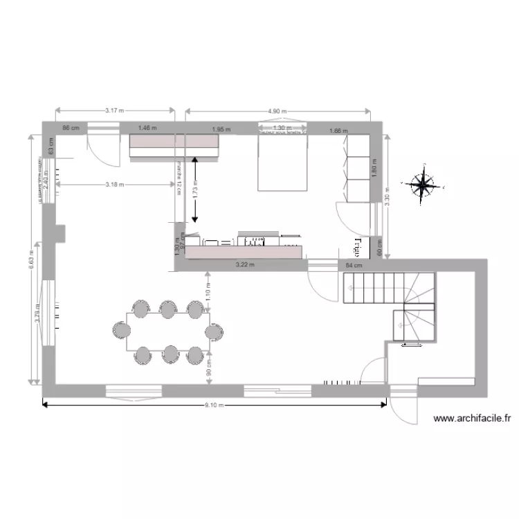 Cuisine plan aménagé 2. Plan de Cuisine plan aménagé 2. Plan de